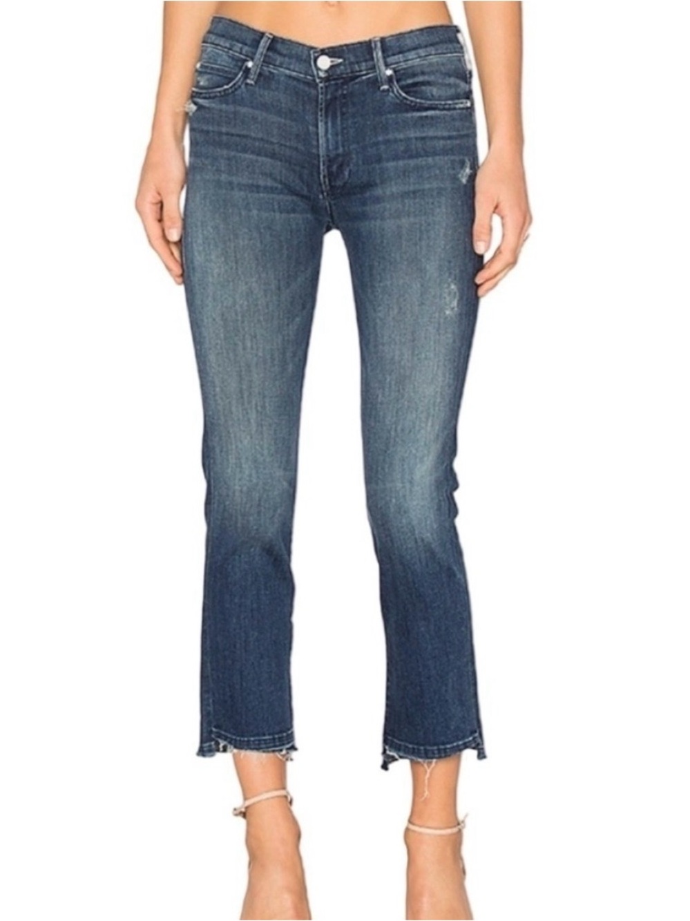 MOTHER Rascal Ankle Undone Step Fray Jeans Size 29